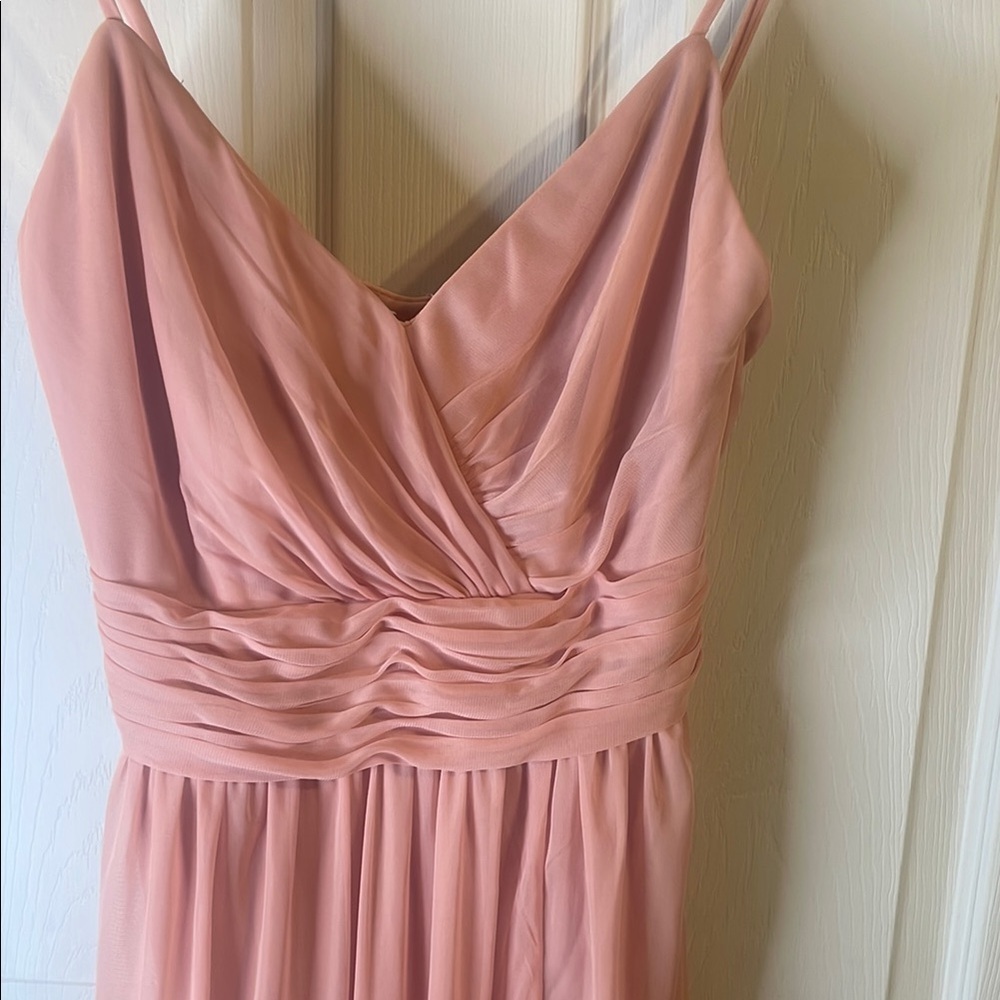 David's Bridal Blush Pink
Spaghetti Strap Gown - Size 4 - Picture 3 of 4